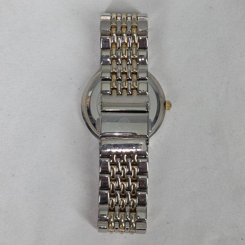 MOVADO MUSEUM TWO‑TONE QUARTZ WATCH – VINTAGE 90'S – 34MM – SAPPHIRE CRYSTAL - Picture 10 of 13